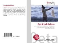 Couverture de Acanthophthalmus