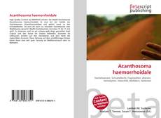 Buchcover von Acanthosoma haemorrhoidale