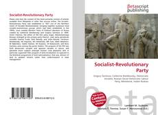 Обложка Socialist-Revolutionary Party