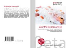 Portada del libro de Acanthurus dussumieri