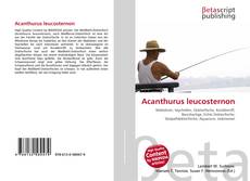 Couverture de Acanthurus leucosternon