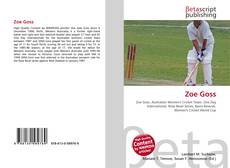 Couverture de Zoe Goss