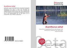 Couverture de Acanthurus sohal