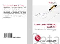 Capa do livro de Saban Center for Middle East Policy 