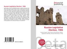Couverture de Russian Legislative Election, 1906