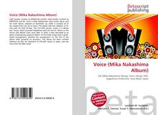 Portada del libro de Voice (Mika Nakashima Album)