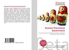 Copertina di Russian Provisional Government