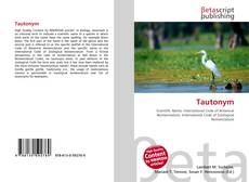 Capa do livro de Tautonym 