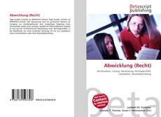 Copertina di Abwicklung (Recht)