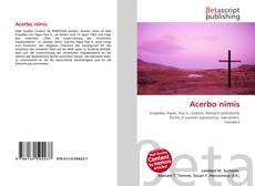 Copertina di Acerbo nimis