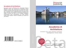 Copertina di Accademia di Architettura