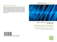 Copertina di Meromorphic function