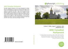 Buchcover von 40th Canadian Parliament