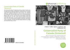 Conservative Party of Canada (historical) kitap kapağı