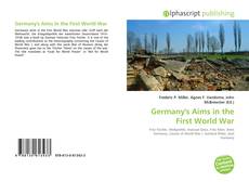 Copertina di Germany's Aims in the First World War