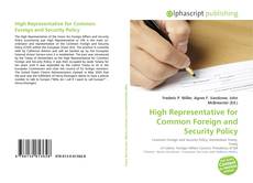 High Representative for Common Foreign and Security Policy kitap kapağı