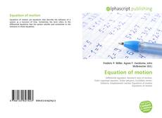 Couverture de Equation of motion
