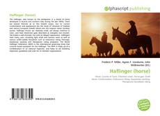 Capa do livro de Haflinger (horse) 