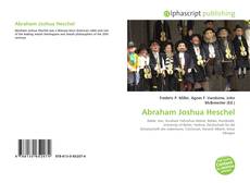 Обложка Abraham Joshua Heschel