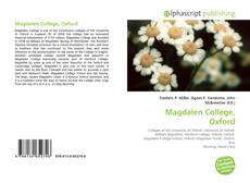 Обложка Magdalen College, Oxford