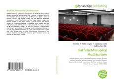 Capa do livro de Buffalo Memorial Auditorium 