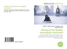 Capa do livro de History of the Quebec sovereignty movement 