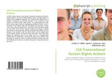 CIA Transnational Human Rights Actions kitap kapağı