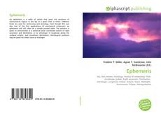 Bookcover of Ephemeris