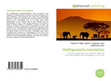 Hathigumpha inscription kitap kapağı