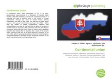 Buchcover von Continental union