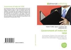 Buchcover von Government of India Act 1858