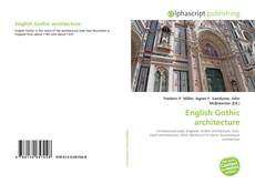 English Gothic architecture kitap kapağı
