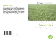 Bookcover of Agrarian System