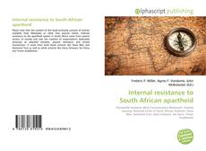 Copertina di Internal resistance to South African apartheid