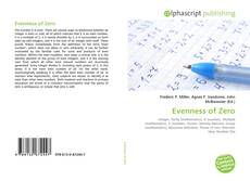 Buchcover von Evenness of Zero