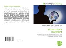 Bookcover of Global citizens movement
