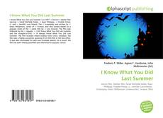 Buchcover von I Know What You Did Last Summer