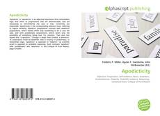 Buchcover von Apodicticity