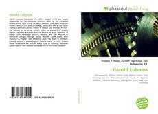 Buchcover von Harold Luhnow