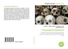 Bookcover of Greensboro Massacre