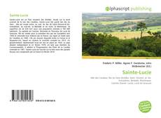 Portada del libro de Sainte-Lucie