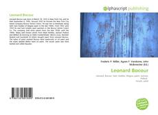 Bookcover of Leonard Bocour