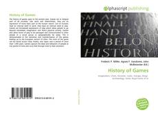 Bookcover of History of Games