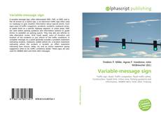 Buchcover von Variable-message sign