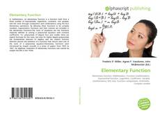 Buchcover von Elementary Function