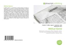 Buchcover von Biblical Genre