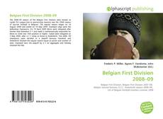 Belgian First Division 2008–09的封面