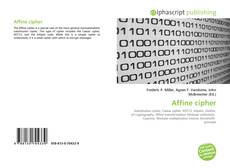 Bookcover of Affine cipher