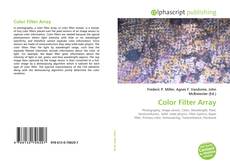 Buchcover von Color Filter Array