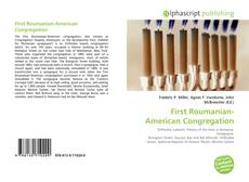 Bookcover of First Roumanian-American Congregation